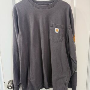(TWO) Carhartt Long Sleeve Shirts Large